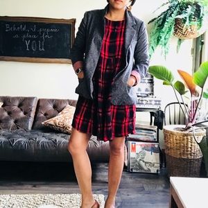 Plaid Dress Fall Chic